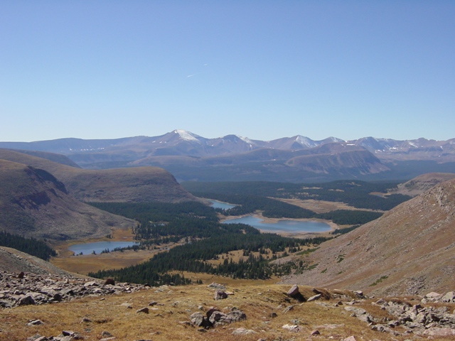 Fox and Brook Lakes from North Pole Pass