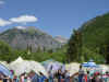 Picture 2 of the crowd and the mountains.